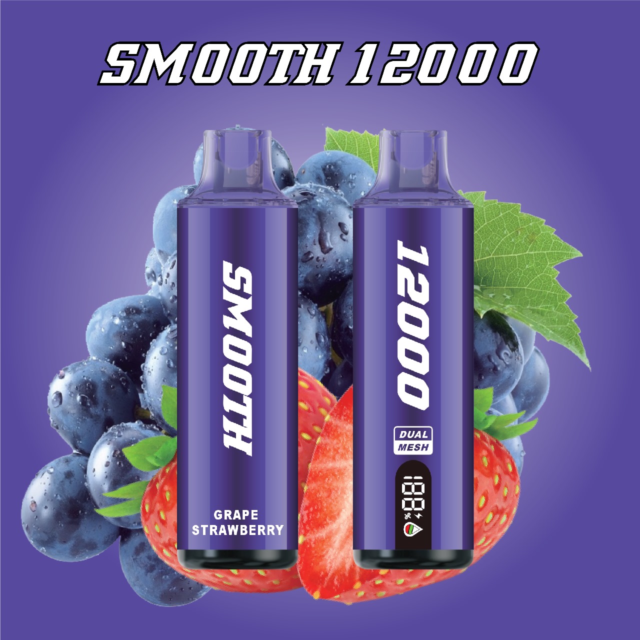 SMOOTH 12000 Mint Flavor Disposable Vape – 12000 Puffs - Copy 3 (سمووث 12000 نكهة النعناع - 12000 مزة)