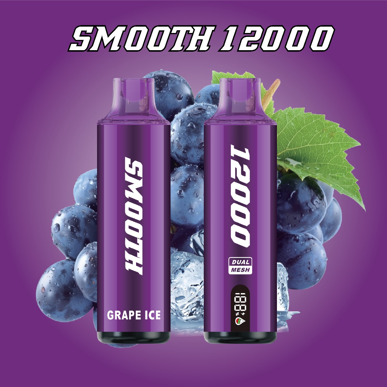 SMOOTH 12000 Mint Flavor Disposable Vape – 12000 Puffs (سمووث 12000 نكهة النعناع - 12000 مزة)